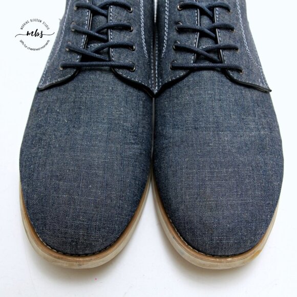 G.H. Bass & Co. Liam Denim Lace Up Derby Shoes - Picture 13 of 13